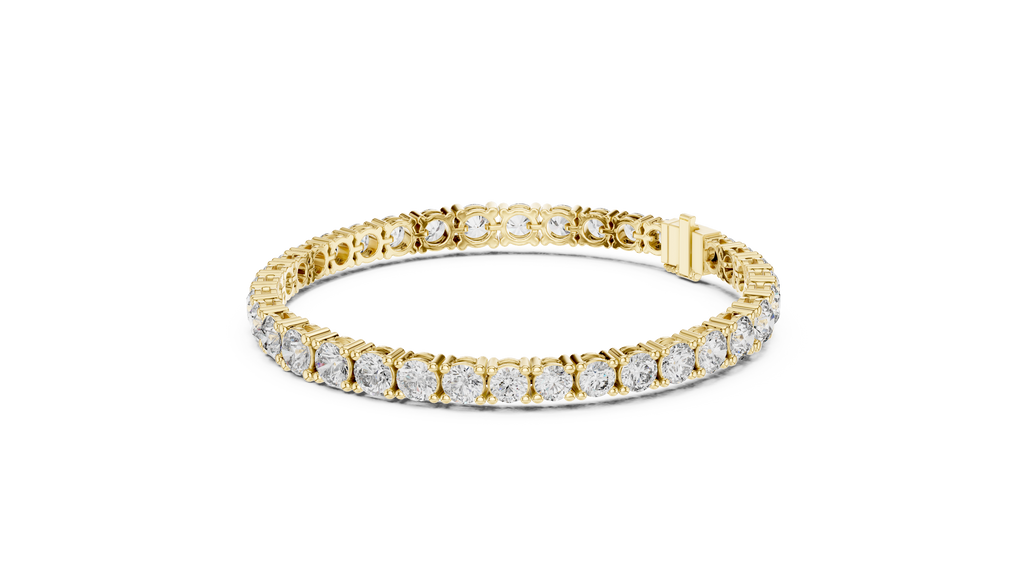 Luxury Gold-Plated 925 Silver Tennis Bracelet with CZ Stones | Luxoura Jewels