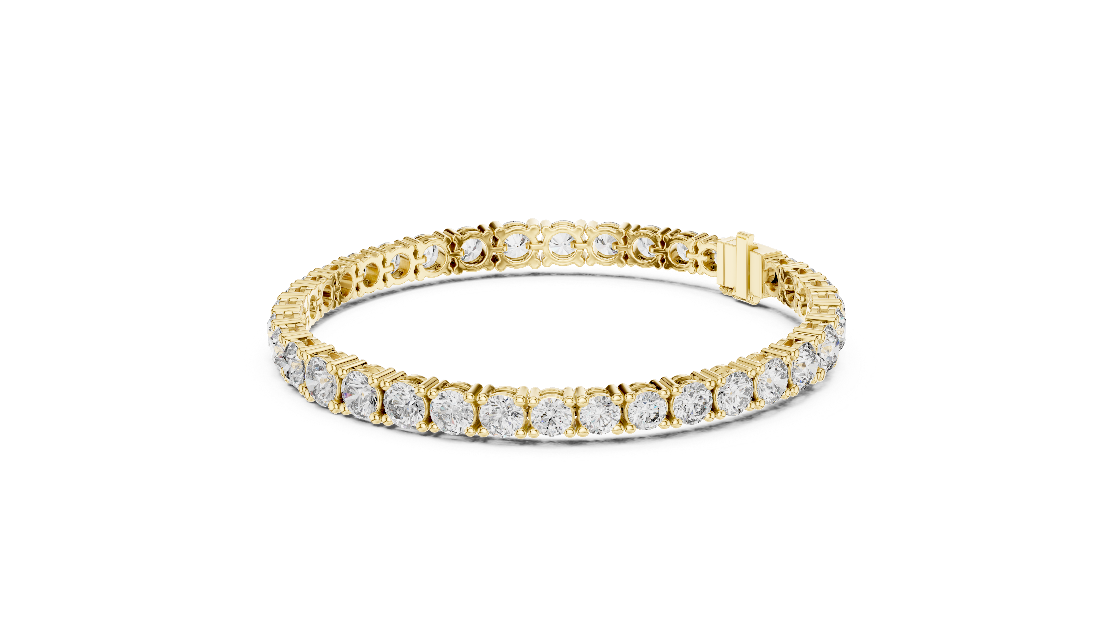 Luxury Gold-Plated 925 Silver Tennis Bracelet with CZ Stones | Luxoura Jewels