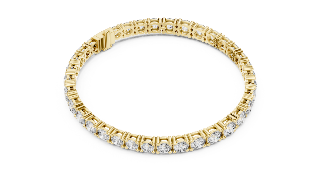 Luxury Gold-Plated 925 Silver Tennis Bracelet with CZ Stones | Luxoura Jewels