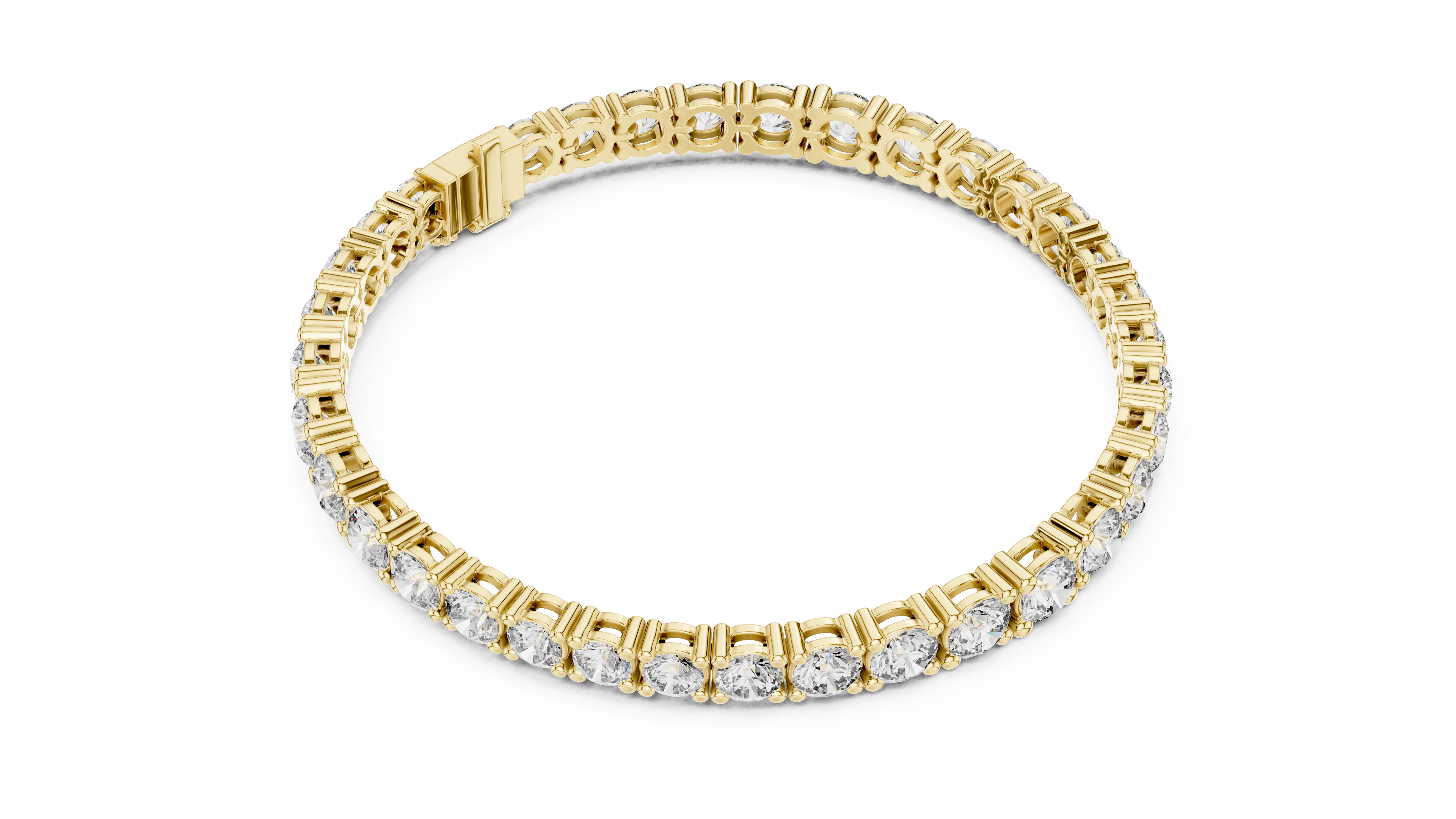 Luxury Gold-Plated 925 Silver Tennis Bracelet with CZ Stones | Luxoura Jewels