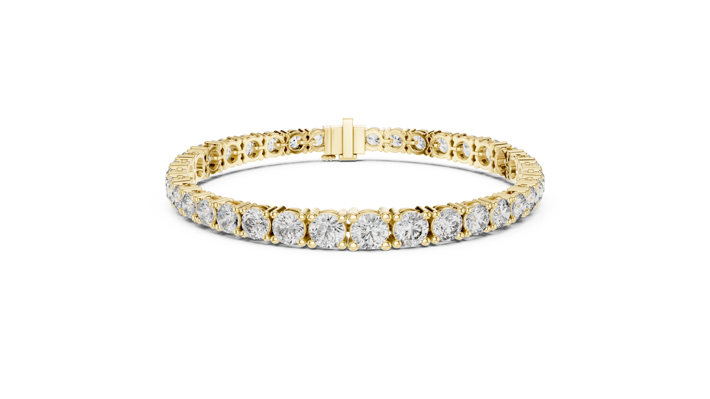 Luxury Gold-Plated 925 Silver Tennis Bracelet with CZ Stones | Luxoura Jewels