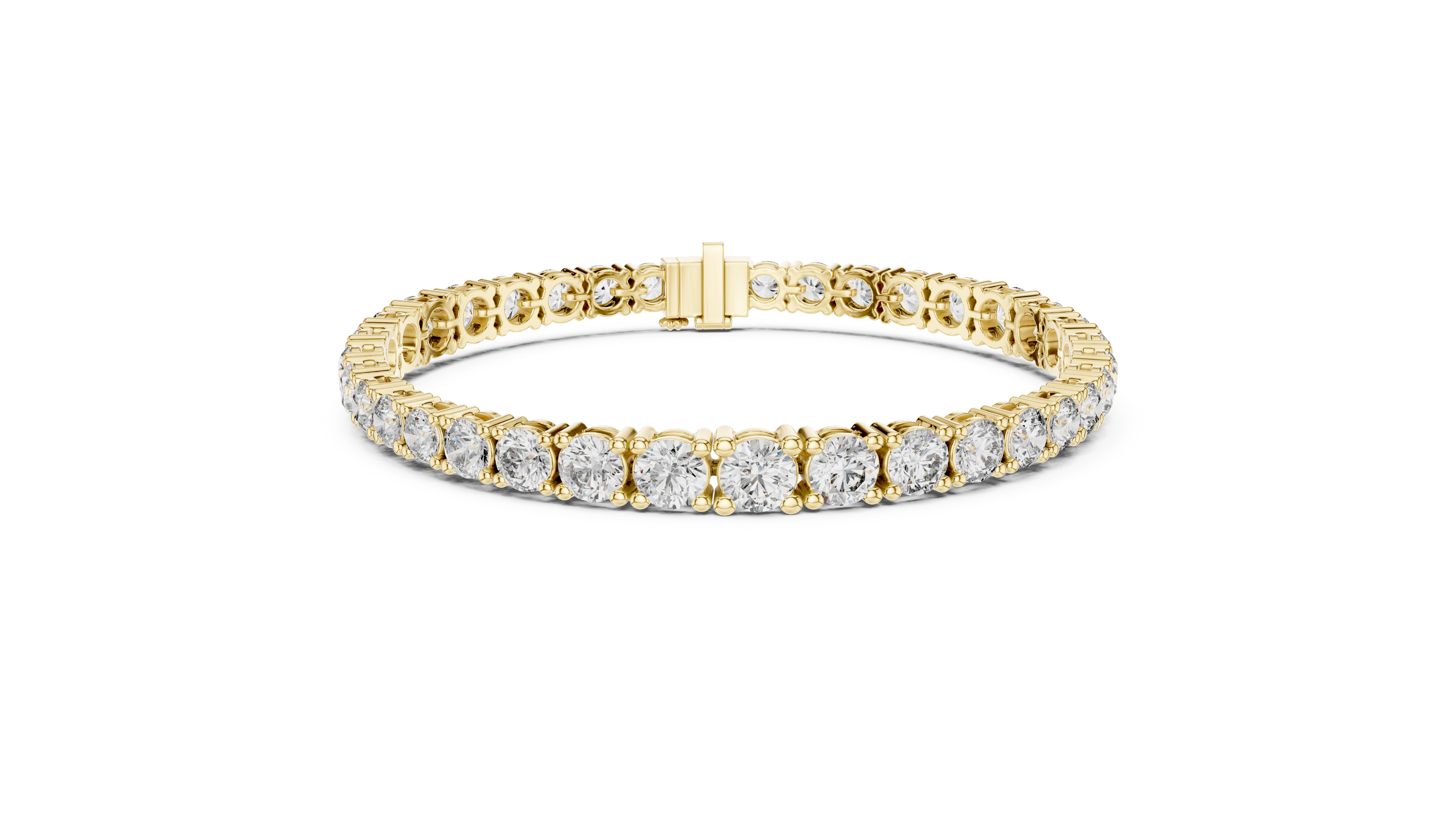 Luxury Gold-Plated 925 Silver Tennis Bracelet with CZ Stones | Luxoura Jewels