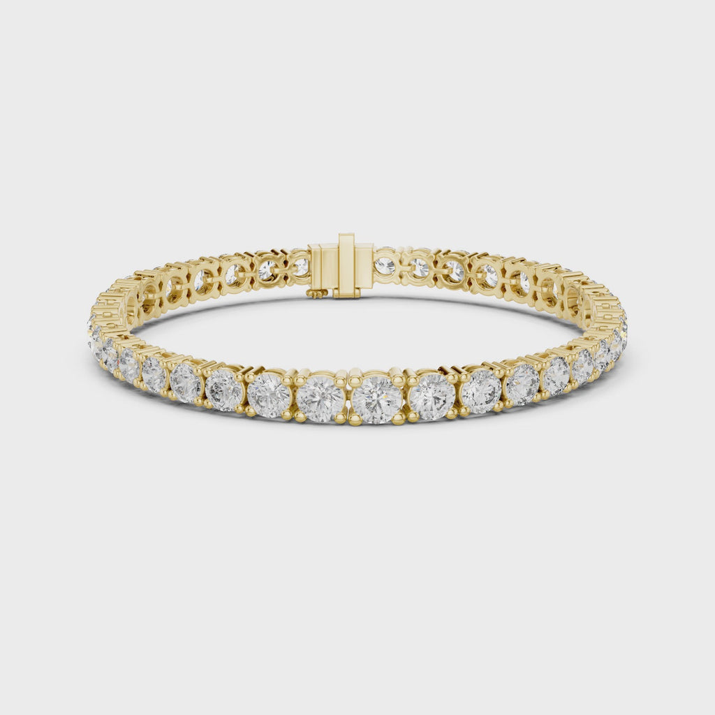 Luxury Gold-Plated 925 Silver Tennis Bracelet with CZ Stones | Luxoura Jewels